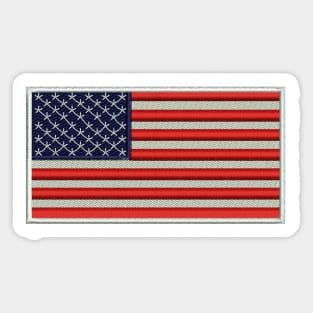 Embroidery American Flag Sticker Sticker